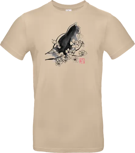 profil sakura cat - cat, sumie, japan - Standard T-Shirt