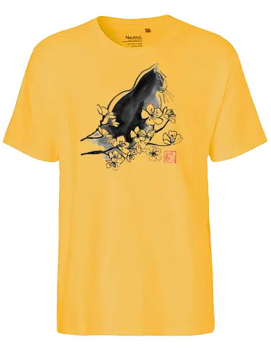 profil sakura cat - cat, sumie, japan - Fairtrade T-Shirt