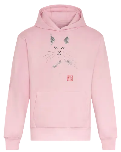 white main coon - cat, sumie, japan - Heavyweight Hoodie
