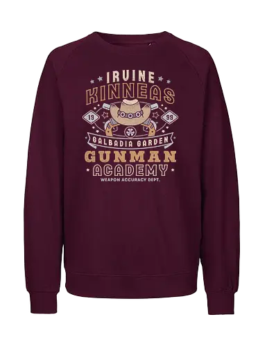 Irvine Kinneas Academy Grunge - fantasy, seed, video game, gaming, gamer, Squall, Rinoa, Cactus, fantasy 8, irvine kinneas, Kweh, Cloud, jrpg, irvine kinneas, Zell - Fairtrade Sweatshirt