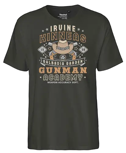 Irvine Kinneas Academy Grunge - fantasy, seed, video game, gaming, gamer, Squall, Rinoa, Cactus, fantasy 8, irvine kinneas, Kweh, Cloud, jrpg, irvine kinneas, Zell - Fairtrade T-Shirt