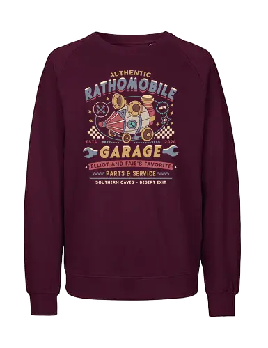 Rathomobile Garage Grunge - the adventures of elliot, rathomobile, elliot, faie, calotesia, video game, gaming, gamer, jrpg, fantasy, adventure, garage - Fairtrade Sweatshirt