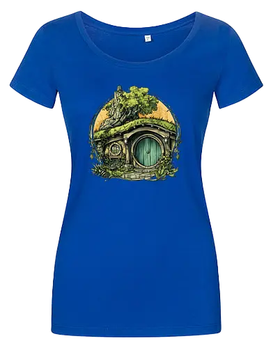 The Shire - lotr, hobbit, middle earth, bilbo, frodo baggins, Pen and Paper, green door, Wizard, fantasy novel, ttrpg gift, one ring, dark lord, sauron - Women T-Shirt