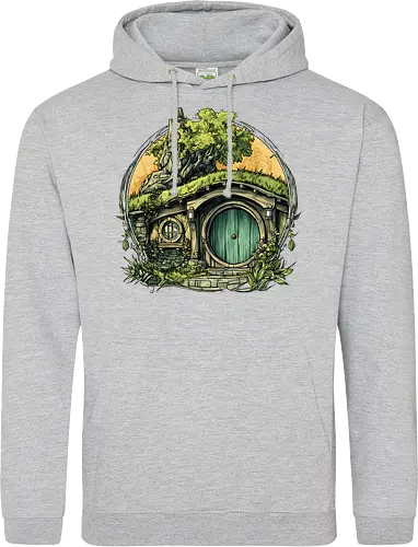 The Shire - lotr, hobbit, middle earth, bilbo, frodo baggins, Pen and Paper, green door, Wizard, fantasy novel, ttrpg gift, one ring, dark lord, sauron - Standard Hoodie