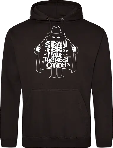 Suspicious Sweets - humor, irony, candy, danger, dark, funny, mysterious, alternative, urban, sarcasm, fun, edgy - Standard Hoodie