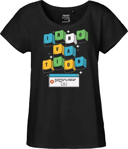 The Code Cycle - technology, geek, nerd, retro, computer, funny, humor, programming, system, irony, software, developer - Fairtrade Girl Shirt