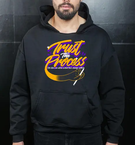 The Artist Secret - art, design, creativity, typography, humor, artist, funny, lettering, process, illustrator, vibrant, inspiring - Cropped Hoodie
