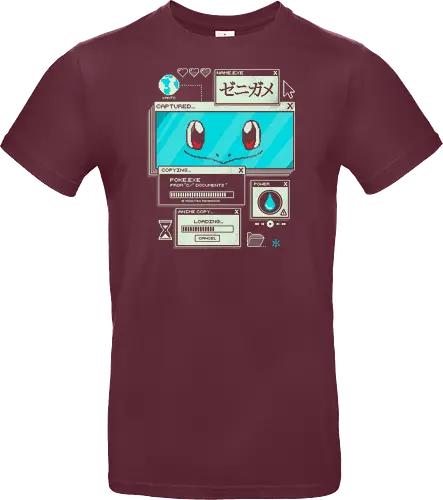 Aquatic Download - anime, retro, pixel, gaming, water, japanese, nostalgia, geek, nerd, blue, turtle, ocean - Standard T-Shirt