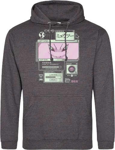 Psychic System - anime, retro, pixel, gaming, mystery, japanese, nostalgia, geek, nerd, purple, legend, psychic - Standard Hoodie