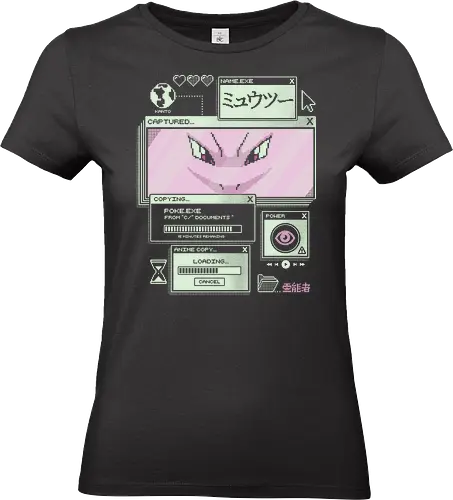 Psychic System - anime, retro, pixel, gaming, mystery, japanese, nostalgia, geek, nerd, purple, legend, psychic - Standard T-Shirt (Women)