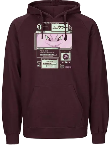 Psychic System - anime, retro, pixel, gaming, mystery, japanese, nostalgia, geek, nerd, purple, legend, psychic - Fairtrade Hoodie