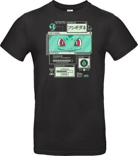 Botanical Data - anime, retro, pixel, gaming, plant, japanese, nostalgia, geek, nerd, green, seed, forest - Standard T-Shirt