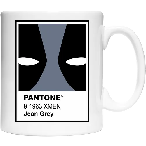 dead grey  - xmen, Antihero, superhero, mutant, cool, parody, pantone, colour, antihero, simple - Cup