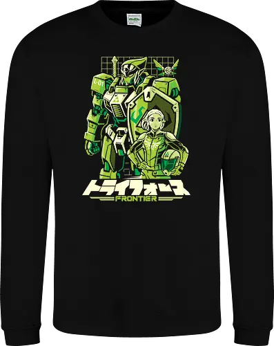 Triad frontier - Hero of Time, ganon, game, gaming, video game, anime, mecha, robot, gundam, mashup, japan, legend - Sweatshirt