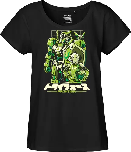 Triad frontier - Hero of Time, ganon, game, gaming, video game, anime, mecha, robot, gundam, mashup, japan, legend - Fairtrade Girl Shirt