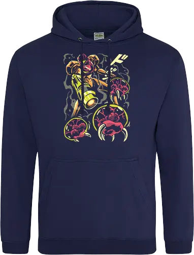 Larva swarm - Bounty Hunter, ridley, alien, space, scifi, game, gaming, video game, zebes, galaxy - Standard Hoodie