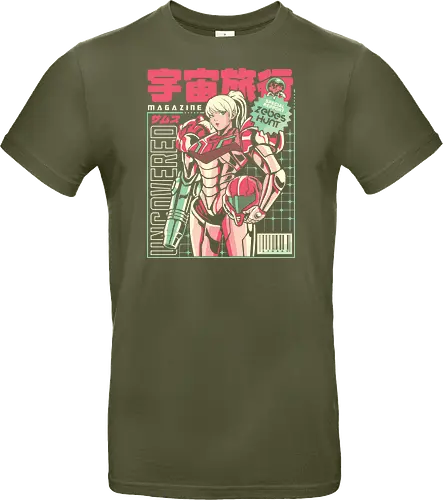 Space voyage - Bounty Hunter, ridley, alien, space, scifi, game, gaming, video game, zebes, galaxy - Standard T-Shirt