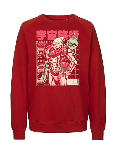 Space voyage - Bounty Hunter, ridley, alien, space, scifi, game, gaming, video game, zebes, galaxy - Fairtrade Sweatshirt