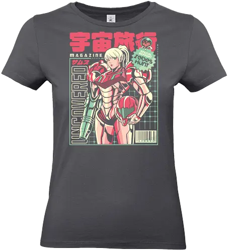 Space voyage - Bounty Hunter, ridley, alien, space, scifi, game, gaming, video game, zebes, galaxy - Standard T-Shirt (Women)