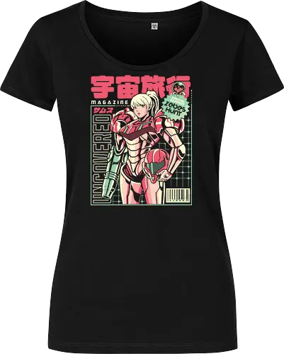 Space voyage - Bounty Hunter, ridley, alien, space, scifi, game, gaming, video game, zebes, galaxy - Women T-Shirt