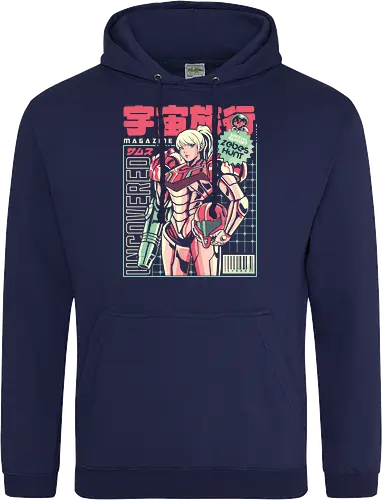 Space voyage - Bounty Hunter, ridley, alien, space, scifi, game, gaming, video game, zebes, galaxy - Standard Hoodie