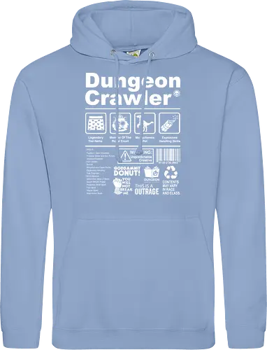 Dungeon Crawler label - dungeon crawler carl, labels, princess donut, cat, novel, books, retro, vintage, princess donut, fantasy - Standard Hoodie