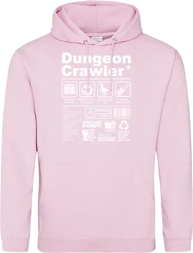Dungeon Crawler label - dungeon crawler carl, labels, princess donut, cat, novel, books, retro, vintage, princess donut, fantasy - Standard Hoodie