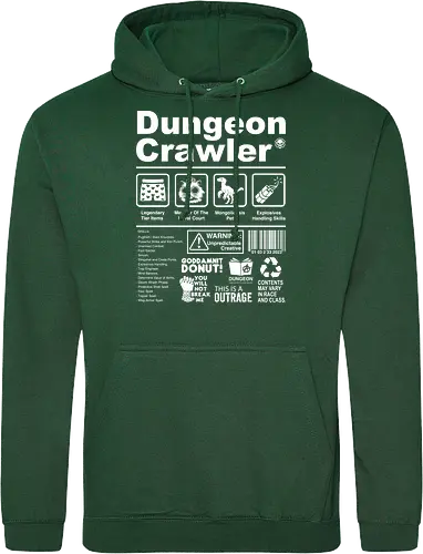 Dungeon Crawler label - dungeon crawler carl, labels, princess donut, cat, novel, books, retro, vintage, princess donut, fantasy - Standard Hoodie