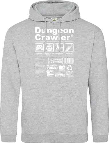 Dungeon Crawler label - dungeon crawler carl, labels, princess donut, cat, novel, books, retro, vintage, princess donut, fantasy - Standard Hoodie