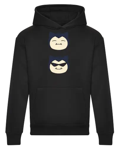 Sleepy to Swag: The Big Guy Glow-Up - Snorlax shirt, funny Pokemon merch, sleepy monster graphic tee, retro anime sunglasses, nostalgic gaming streetwear, lazy day aesthetic clothing, minimalist gamer fashion, Squirtle squad glasses design, cool pocket monster tee, funny otaku apparel - Heavyweight Hoodie
