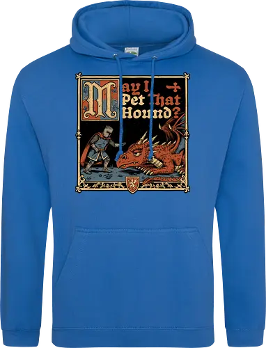 Medieval Meme Pet Dragon - Medieval, Memes, Meme, Internet, Pet, Dragon, Monster, Creature, Fun, Funny, Rpg, Role-play, Role-playing, Roleplay Game, Role-playing Game, Roleplay, Roleplaying Game, D20, Dungeon Master, Dungeon, Dungeons, Fantasy, Adventure, Magic, Magical Creatures, Magical Creature, Magical, Dog, Knight, Warrior - Standard Hoodie
