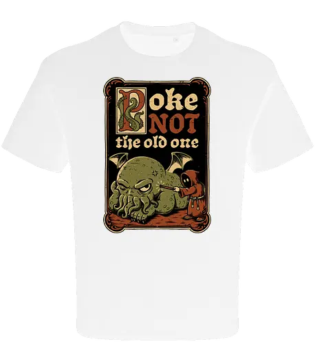 Medieval Poke Cthulhu - Medieval, Call Of Cthulhu, Cthulhu, Cthulhu Mythos, Hp Lovecraft, Lovecraftian, Lovecraft, H.p. Lovecraft, H P Lovecraft, Classic Horror, Horror, Horror Comedy, Horror Humor, Cosmic, Cosmic Horror, Fun, Funny, Poke, Tentacles, Tentacle, Fantasy, Adventure, Classic, Books, Book, Bookworm, Occultism, Cultist, Ritual, Sleep, Sleepy, Sleeping - Oversize T-Shirt