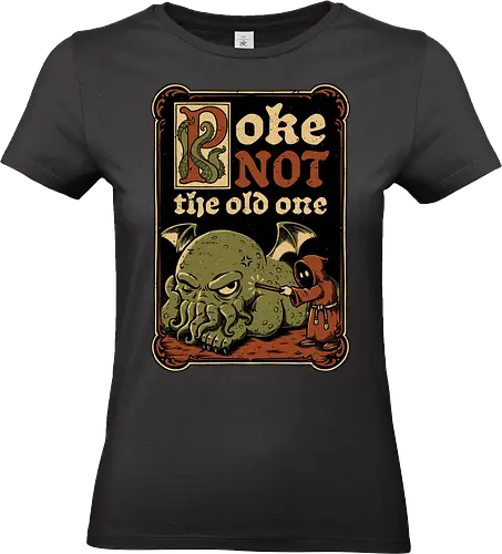 Medieval Poke Cthulhu - Medieval, Call Of Cthulhu, Cthulhu, Cthulhu Mythos, Hp Lovecraft, Lovecraftian, Lovecraft, H.p. Lovecraft, H P Lovecraft, Classic Horror, Horror, Horror Comedy, Horror Humor, Cosmic, Cosmic Horror, Fun, Funny, Poke, Tentacles, Tentacle, Fantasy, Adventure, Classic, Books, Book, Bookworm, Occultism, Cultist, Ritual, Sleep, Sleepy, Sleeping - Standard T-Shirt (Women)