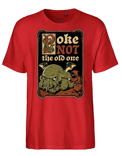 Medieval Poke Cthulhu - Medieval, Call Of Cthulhu, Cthulhu, Cthulhu Mythos, Hp Lovecraft, Lovecraftian, Lovecraft, H.p. Lovecraft, H P Lovecraft, Classic Horror, Horror, Horror Comedy, Horror Humor, Cosmic, Cosmic Horror, Fun, Funny, Poke, Tentacles, Tentacle, Fantasy, Adventure, Classic, Books, Book, Bookworm, Occultism, Cultist, Ritual, Sleep, Sleepy, Sleeping - Fairtrade T-Shirt