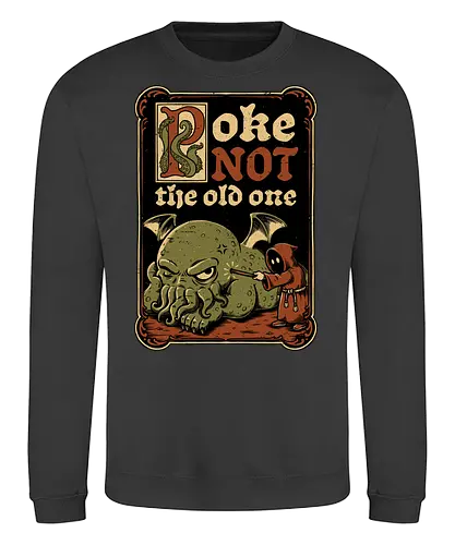 Medieval Poke Cthulhu - Medieval, Call Of Cthulhu, Cthulhu, Cthulhu Mythos, Hp Lovecraft, Lovecraftian, Lovecraft, H.p. Lovecraft, H P Lovecraft, Classic Horror, Horror, Horror Comedy, Horror Humor, Cosmic, Cosmic Horror, Fun, Funny, Poke, Tentacles, Tentacle, Fantasy, Adventure, Classic, Books, Book, Bookworm, Occultism, Cultist, Ritual, Sleep, Sleepy, Sleeping - Sweatshirt