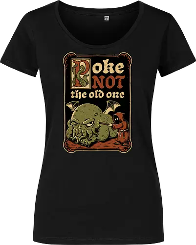 Medieval Poke Cthulhu - Medieval, Call Of Cthulhu, Cthulhu, Cthulhu Mythos, Hp Lovecraft, Lovecraftian, Lovecraft, H.p. Lovecraft, H P Lovecraft, Classic Horror, Horror, Horror Comedy, Horror Humor, Cosmic, Cosmic Horror, Fun, Funny, Poke, Tentacles, Tentacle, Fantasy, Adventure, Classic, Books, Book, Bookworm, Occultism, Cultist, Ritual, Sleep, Sleepy, Sleeping - Women T-Shirt