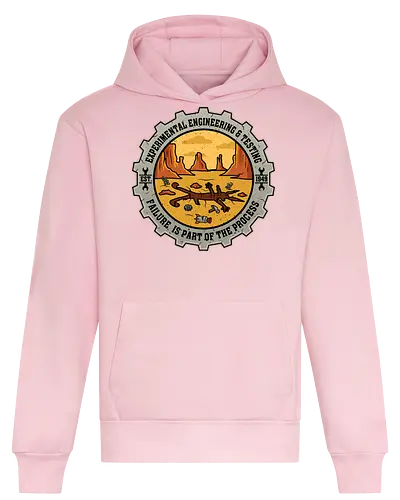 Experimental Engineering – Failure Is Part Of The Process - Ingenieur, Engineering, Cartoon, Coyote, Experiment, Failure, Tech, Humor, Lustig, Geschenk, Vintage Badge, Science, Erfinder, Geek, Nerd - Heavyweight Hoodie