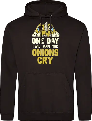 The Onions Will Cry - koalatees, koala, koalastudio, onion, crying, cooking, kitchen, funny, chef, vegan, joke, sarcastic, ironic, knife - Standard Hoodie