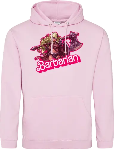 Barbarian Girl - dnd barbarian, geek girl, dungeon master gift, ttrpg gift for her, goblin dice, warrior girl, critical hit, forgotten realm, critical role, dnd character girl, dungeon crawler carl, Pen and paper, Pen and paper - Standard Hoodie