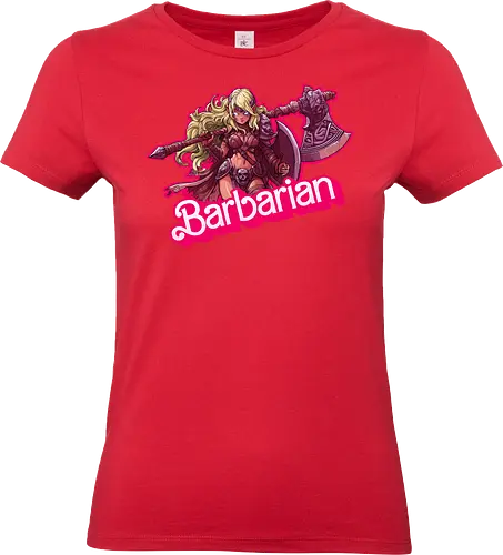 Barbarian Girl - dnd barbarian, geek girl, dungeon master gift, ttrpg gift for her, goblin dice, warrior girl, critical hit, forgotten realm, critical role, dnd character girl, dungeon crawler carl, Pen and paper, Pen and paper - Standard T-Shirt (Women)