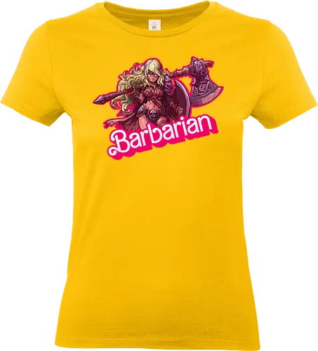 Barbarian Girl - dnd barbarian, geek girl, dungeon master gift, ttrpg gift for her, goblin dice, warrior girl, critical hit, forgotten realm, critical role, dnd character girl, dungeon crawler carl, Pen and paper, Pen and paper - Standard T-Shirt (Women)
