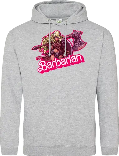Barbarian Girl - dnd barbarian, geek girl, dungeon master gift, ttrpg gift for her, goblin dice, warrior girl, critical hit, forgotten realm, critical role, dnd character girl, dungeon crawler carl, Pen and paper, Pen and paper - Standard Hoodie