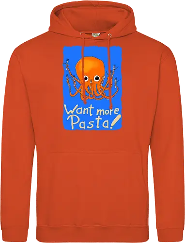 Want more Pasta! - Octopus, Hunger, Appetit, Pasta, Nudeln, Noodles - Standard Hoodie