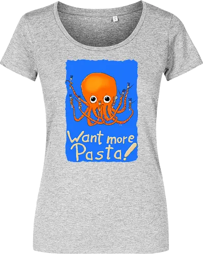Want more Pasta! - Octopus, Hunger, Appetit, Pasta, Nudeln, Noodles - Women T-Shirt