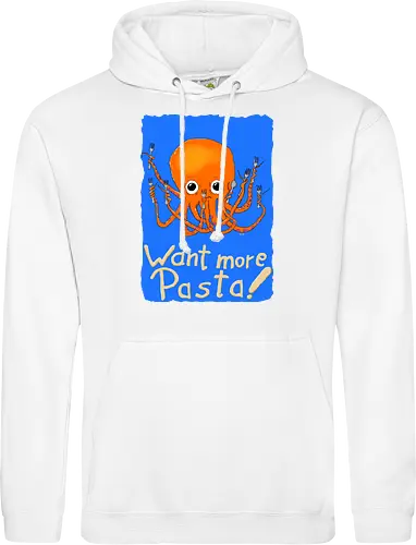 Want more Pasta! - Octopus, Hunger, Appetit, Pasta, Nudeln, Noodles - Standard Hoodie