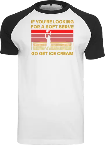 Funny Tennis Quote Vintage Retro Player Humor - Raglan T-Shirt