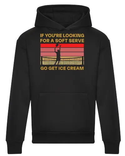 Funny Tennis Quote Vintage Retro Player Humor - Heavyweight Hoodie