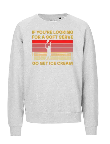 Funny Tennis Quote Vintage Retro Player Humor - Fairtrade Sweatshirt
