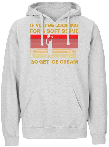 Funny Tennis Quote Vintage Retro Player Humor - Fairtrade Hoodie