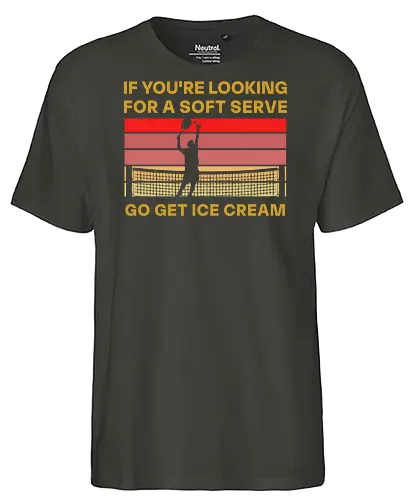 Funny Tennis Quote Vintage Retro Player Humor - Fairtrade T-Shirt